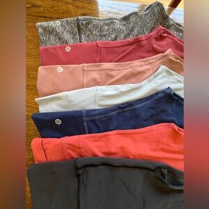 🍋LIKE NEW Lululemon 7Pc Assortment Legging Bundle Size 12 ( NWT $ 600 )